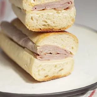 Jambon et fromage sandwich.