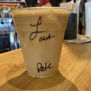 Iced Oatmilk Latte