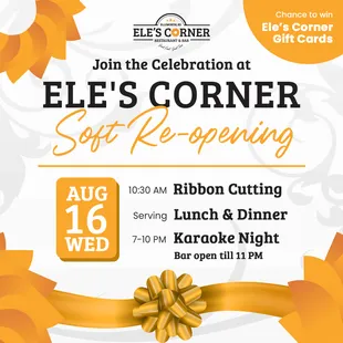 a ribbon cutting event