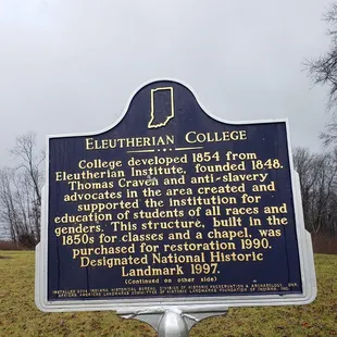 A historic marker was placed in 2004.