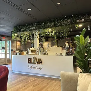 Coffee bar area