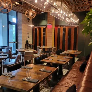 interior, sushi and sashimi