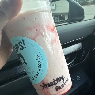 Strawberry banana shake