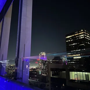 A photo of the view from the balcony