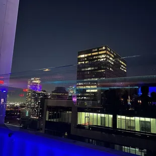 A photo of the view from the balcony