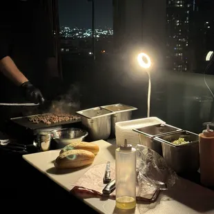 tacos and sandwiches