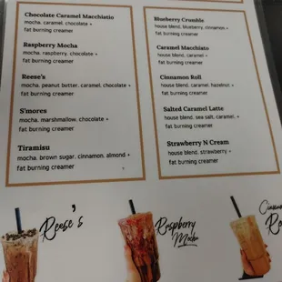 a menu for coffee lovers