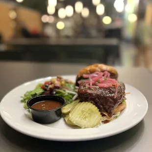 boneless bbq baby back rib sandwich