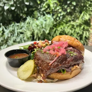 Our famous Baby back rib sandwich