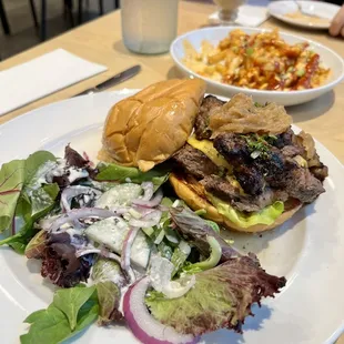 Steak and chimichurri sandwich