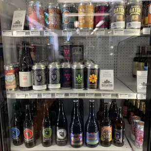 Nice selection of crowlers in the fridge!