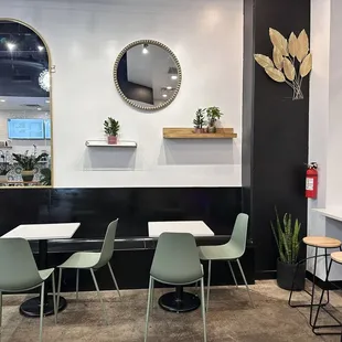 the interior of a coffee shop