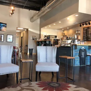 Comfy new coffee shop.