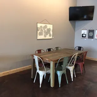 Another large seating area for bigger parties looking for great coffee and eats!