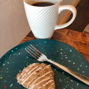 Today's special: Earl Grey Lavender tea and a scone -- excellent.