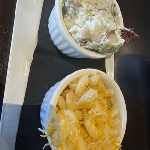 Potato salad and Mac n cheese