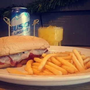 Chicken Parmesan sandwich from their Monday Blue Plate special!