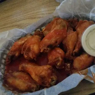 Traditional hot buffalo wings