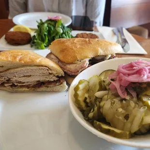 Cuban sando sweet pickles