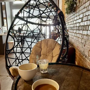 Love these wicker basket chairs!