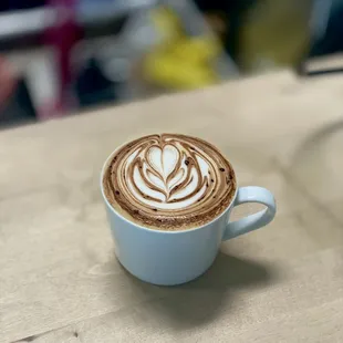 Oat Milk Latte with Peppermint Mocha Syrup (Seasonal)