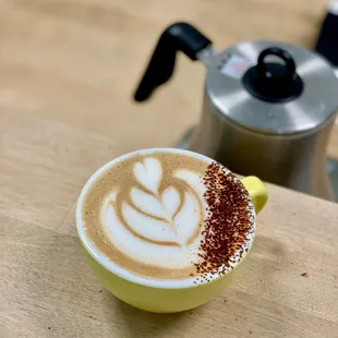 Oat Milk Latte with Mocha Syrup