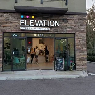 Just a Saturday evening rush at Elevation Coffee Roasters
