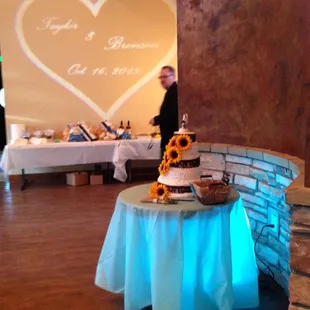 GOBO projection and under table lighting