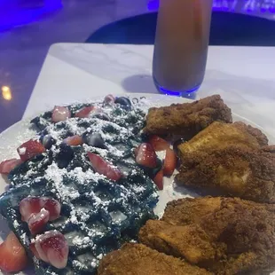 Chicken and waffles!
