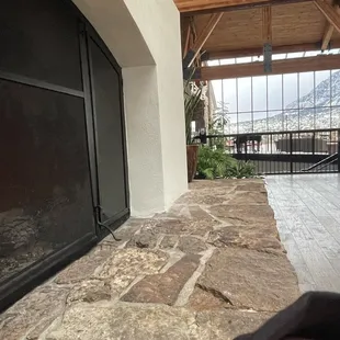 Outside