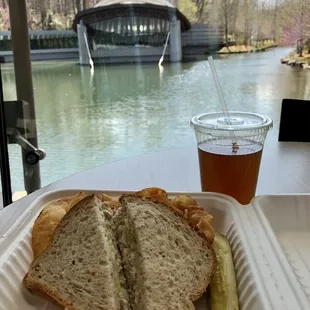 Chicken Salad Sandwich, Iced Tea, and, The View!  (Easter Weekend, 2021)