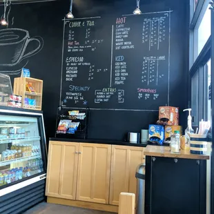 Eleven Cafe menu board