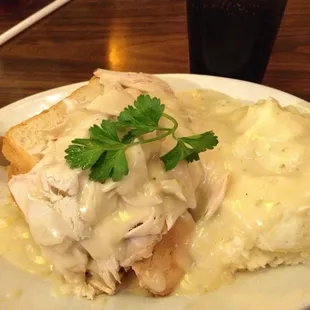 Open Faced Turkey Sandwich