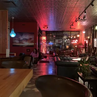 the interior of a restaurant