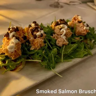 Smoked Salmon Bruschetta $14 ~ delicious ~