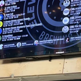 Beer menu but with Prices that don&apos;t match with what they actually charge you
