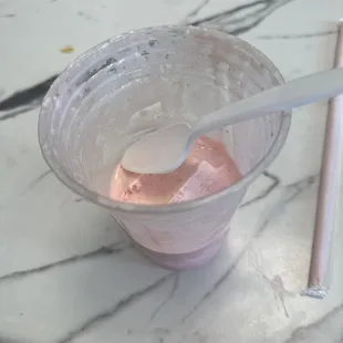 Strawberry Cheesecake. Sorry it tasted so good I forgot to take a picture until now.