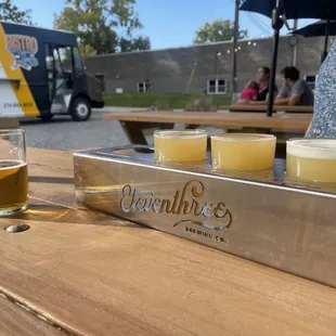 IPA flight, sturdy carrier, great tastes!