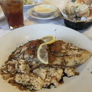Barramundi with crawfish tail risotto