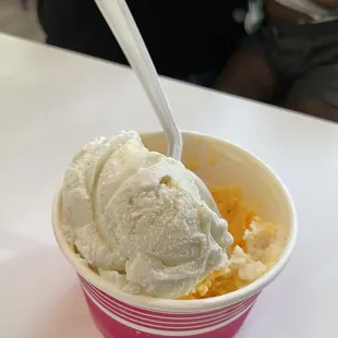 Double scoop!  They give good portions of everything.