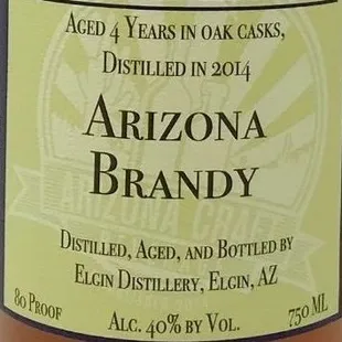 Four-year-aged BRANDY!