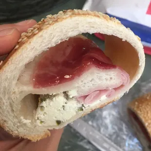 Han, cheese, jalapeño stuffed roll. Good flavors and texture
