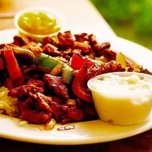 chicken over rice