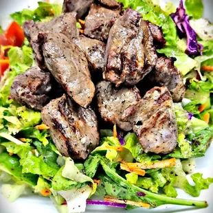 Lamb fatoush salad