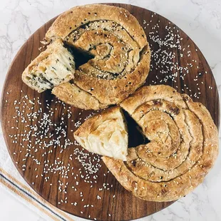 Puff Spinach and Cheese Pastry &amp; Puff Cheese Pastry