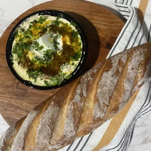 Ful Medames with Ciabatta Bread