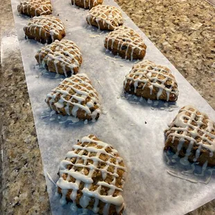 These Vanilla Espresso Scones are one of my favorites! The sweet vanilla flavor goes perfectly with the bitterness of the coffee.