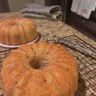 Freshly baked Banana Bread with walnuts and cinnamon, no chocolate chips (size: Regular loaf)