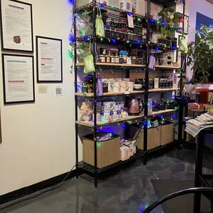 a display of various items in a store