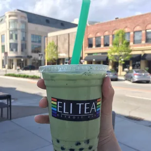 Honey Honey Green Matcha Milk